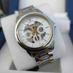 Rolex Skeleton Two-Tone Gold & Silver - White Dial