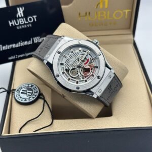 Hublot Big Bang Skeleton Silver Edition & Grey Suede Strap
