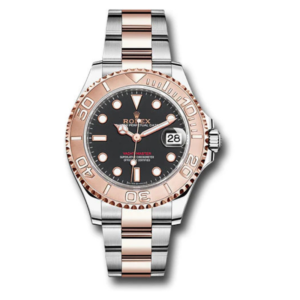 Rolex Yacht-Master 40 Everose Rolesor - Intense Black Dial - Oyster Bracelet