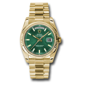 Rolex Day-Date 40 Yellow Gold "Olive Green Dial