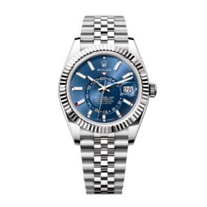 Sky-Dweller Steel & White Gold Blue Dial Jubilee Bracelet