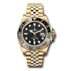 Rolex GMT-Master II  Yellow Gold - Black Dial - Jubilee Bracelet