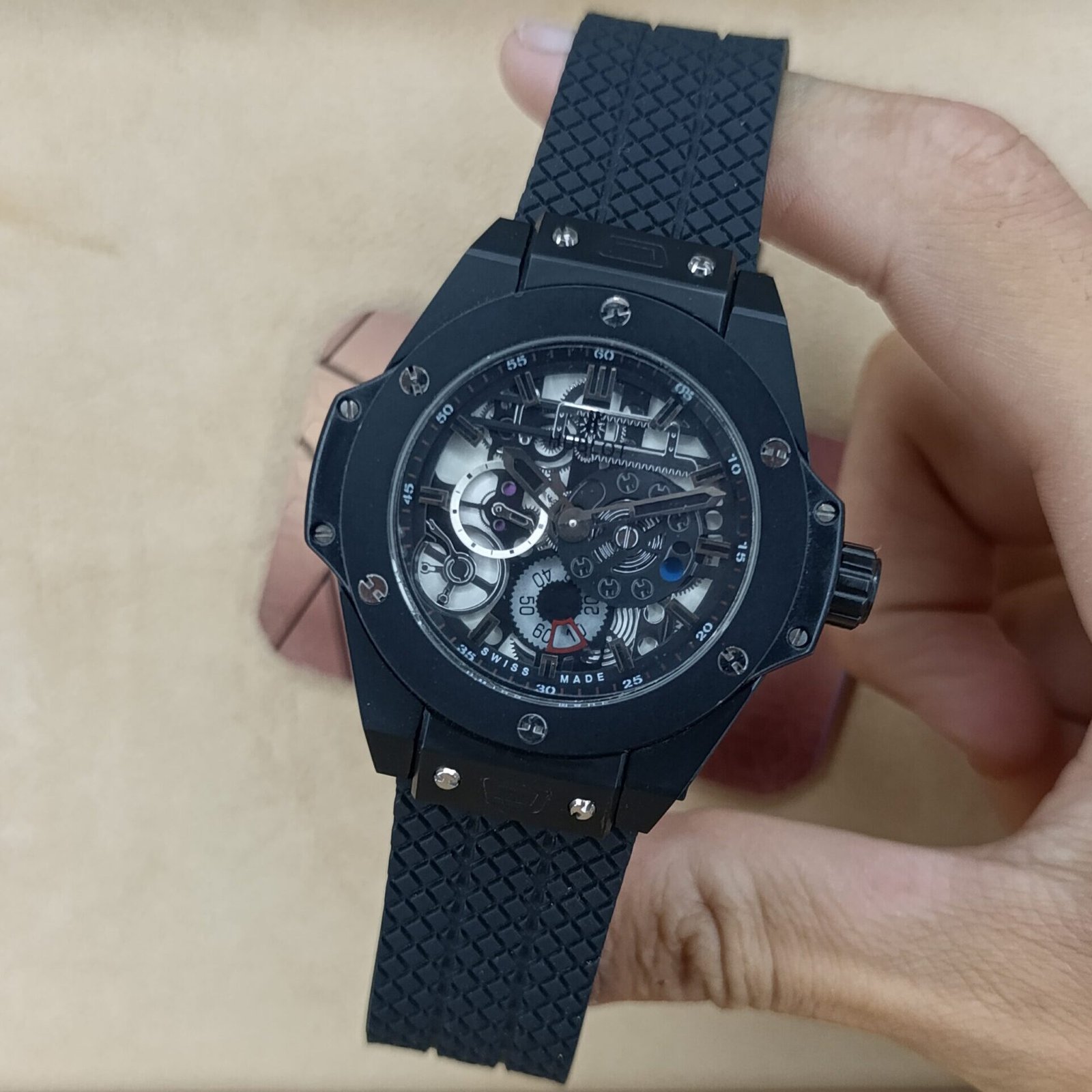 Hublot Big Bang MECA-10 All Black / Skeleton:
