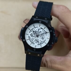Hublot Big Bang Matte Black Case & White Skeleton Dial